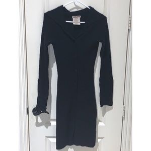 2/$12🌿 JouJou Bodycon Knit Coat - Black